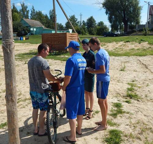 plyazh2 Ветковские спасатели провели урок безопасности на пляже